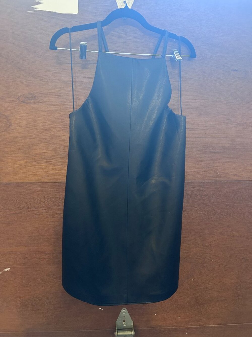 Zara faux leather dress with tags